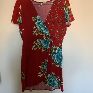 Red Floral Dress